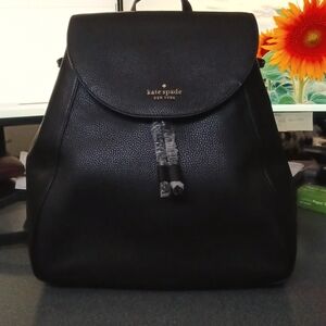Kate Spade Pebbled Leather Sinch Large Flap Backpack - NEW MINT CONDITION